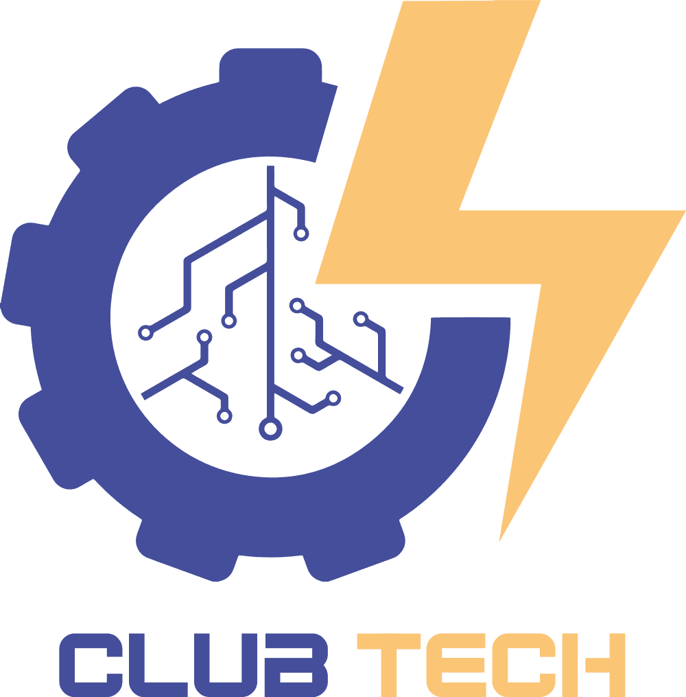 Logo du ClubTech : engrenage et électricité